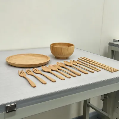 Bamboo tableware samples
